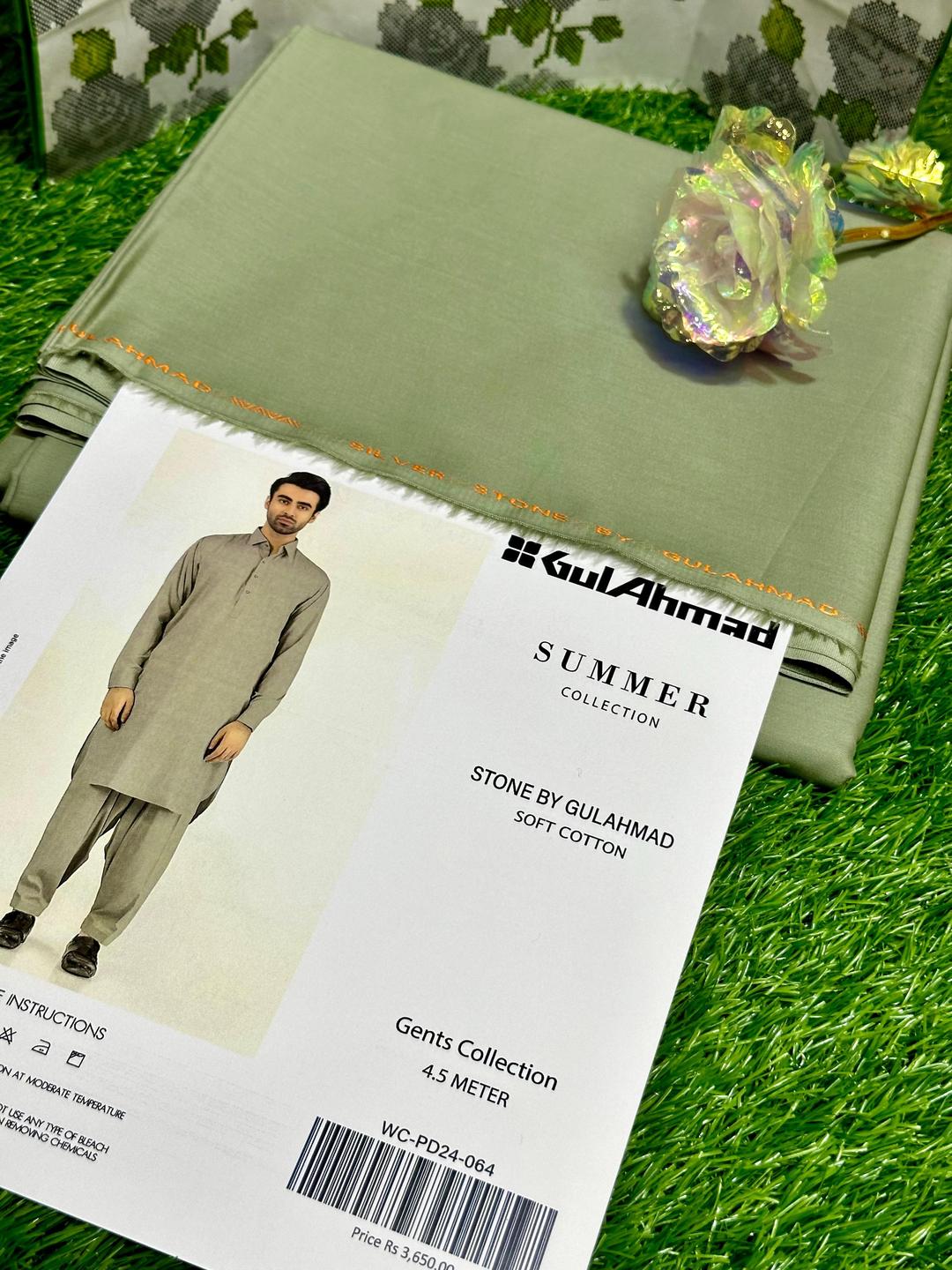 Gul Ahmed Men’s Cotton Suit – Simple & Comfortable Wear