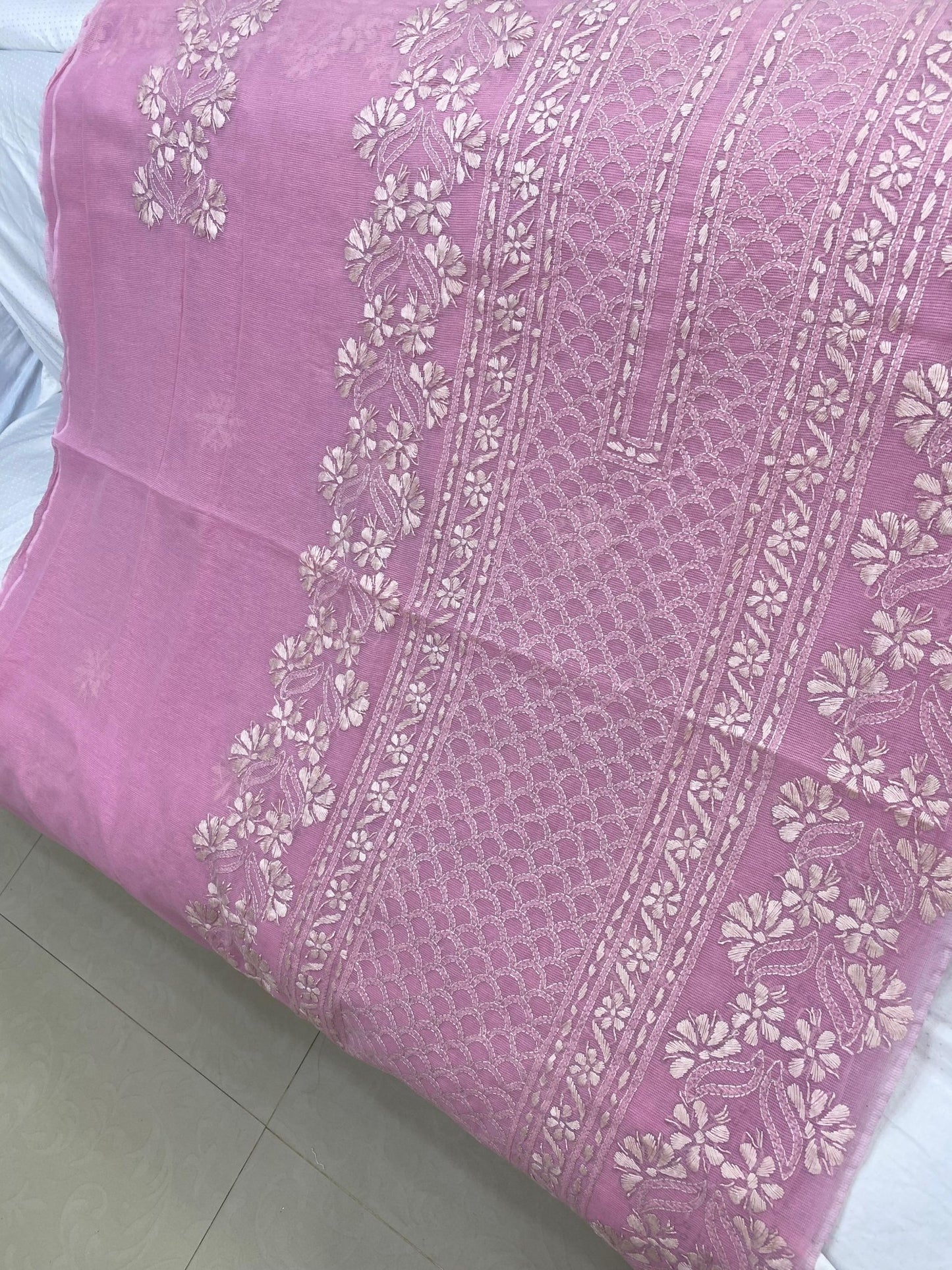 Beautifull Chicken Kari With Pakka Hand Embroidery Work Collection 2Pc - Aura - Almora(Women Fashion)