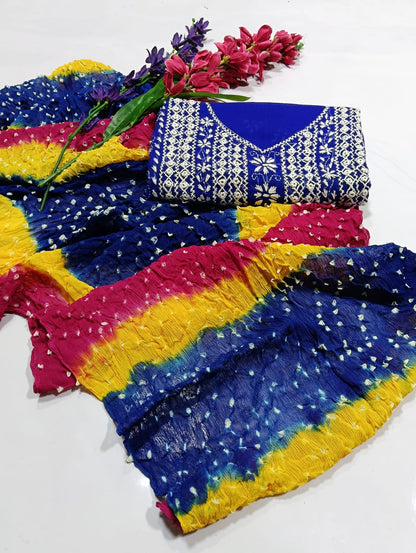 Beautifull Chuniri With Pakka Tanka Hand Embroidery And Mirror Work Collection - Aura - Almora(Women Fashion)