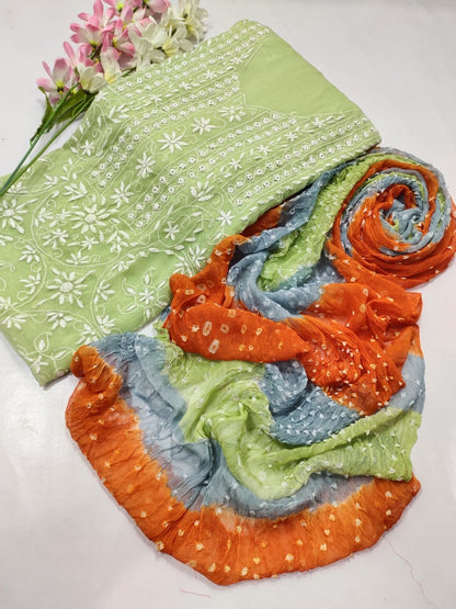 Beautifull Chuniri With Pakka Tanka Hand Embroidery And Mirror Work Collection - Aura - Almora(Women Fashion)