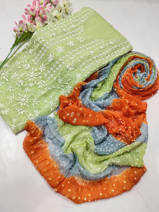 Beautifull Chuniri With Pakka Tanka Hand Embroidery And Mirror Work Collection - Aura - Almora(Women Fashion)