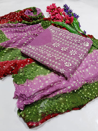 Beautifull Chuniri With Pakka Tanka Hand Embroidery And Mirror Work Collection - Aura - Almora(Women Fashion)