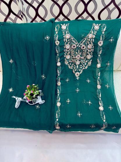 Beautifull Marori Gotta And Mirror Work Collection 👉2Pc - Aura - Almora(Women Fashion)