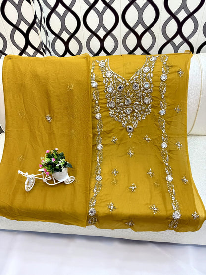Beautifull Marori Gotta And Mirror Work Collection 👉2Pc - Aura - Almora(Women Fashion)