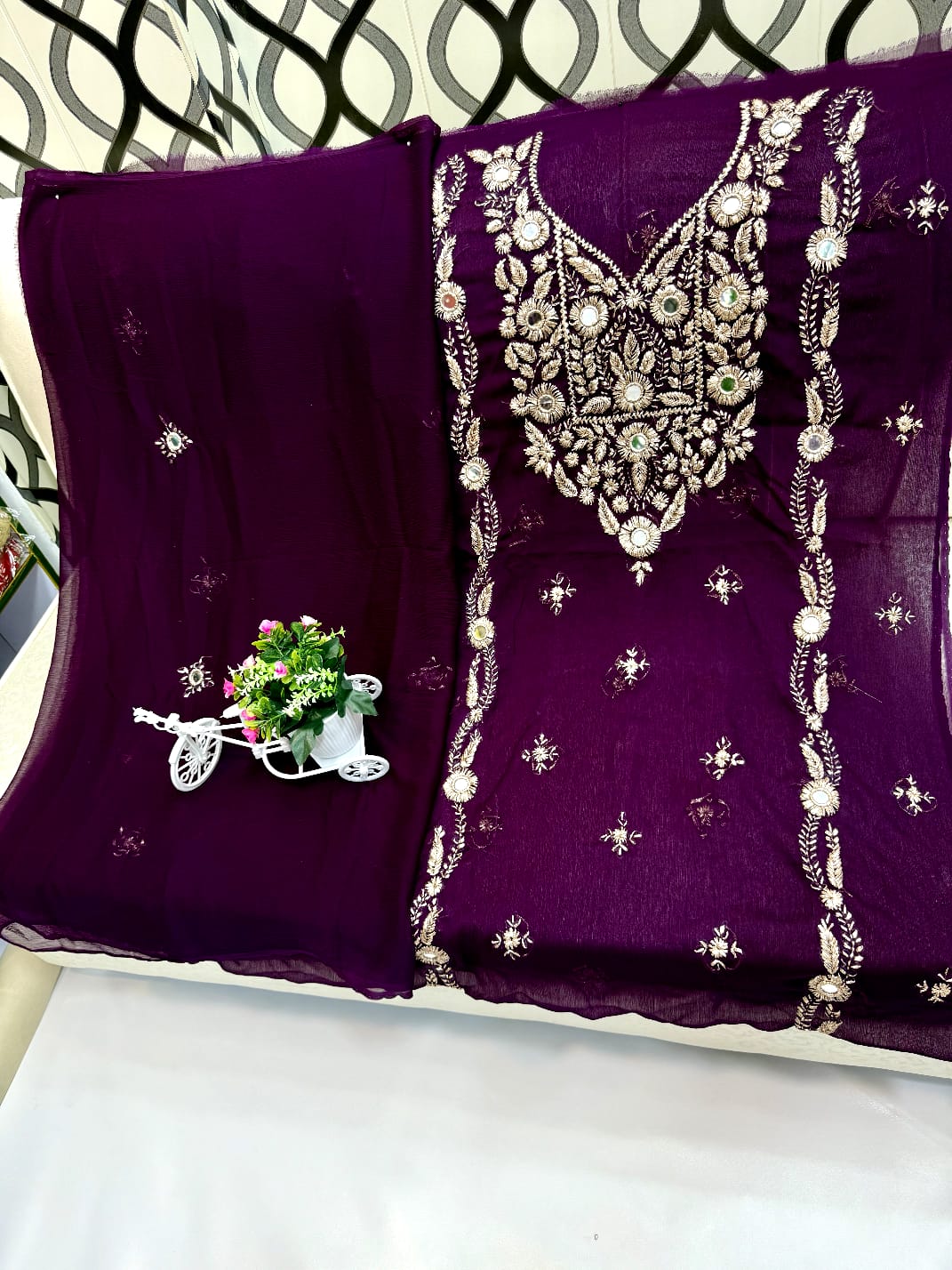 Beautifull Marori Gotta And Mirror Work Collection 👉2Pc - Aura - Almora(Women Fashion)