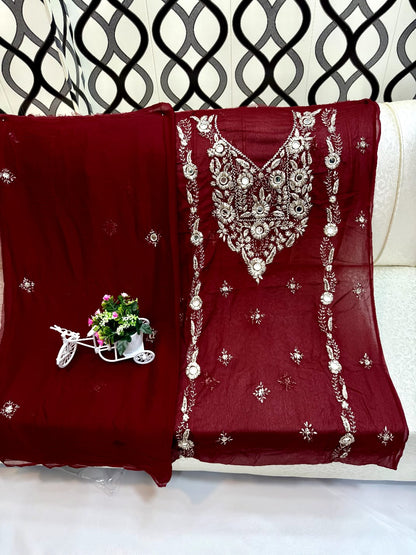 Beautifull Marori Gotta And Mirror Work Collection 👉2Pc - Aura - Almora(Women Fashion)