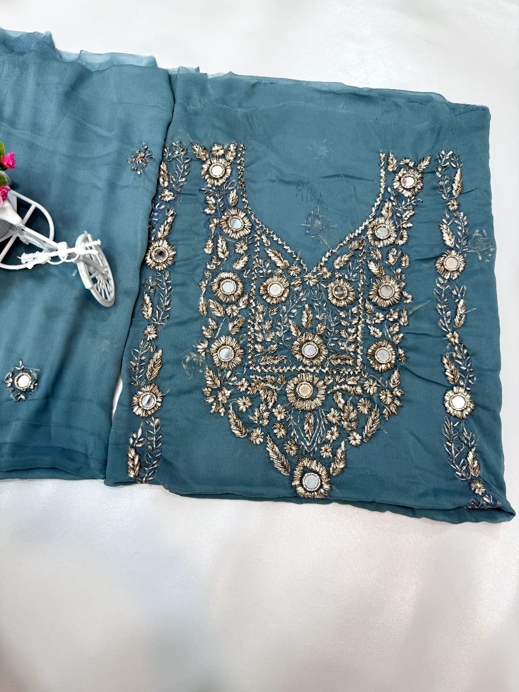 Beautifull Marori Gotta And Mirror Work Collection 👉2Pc - Aura - Almora(Women Fashion)
