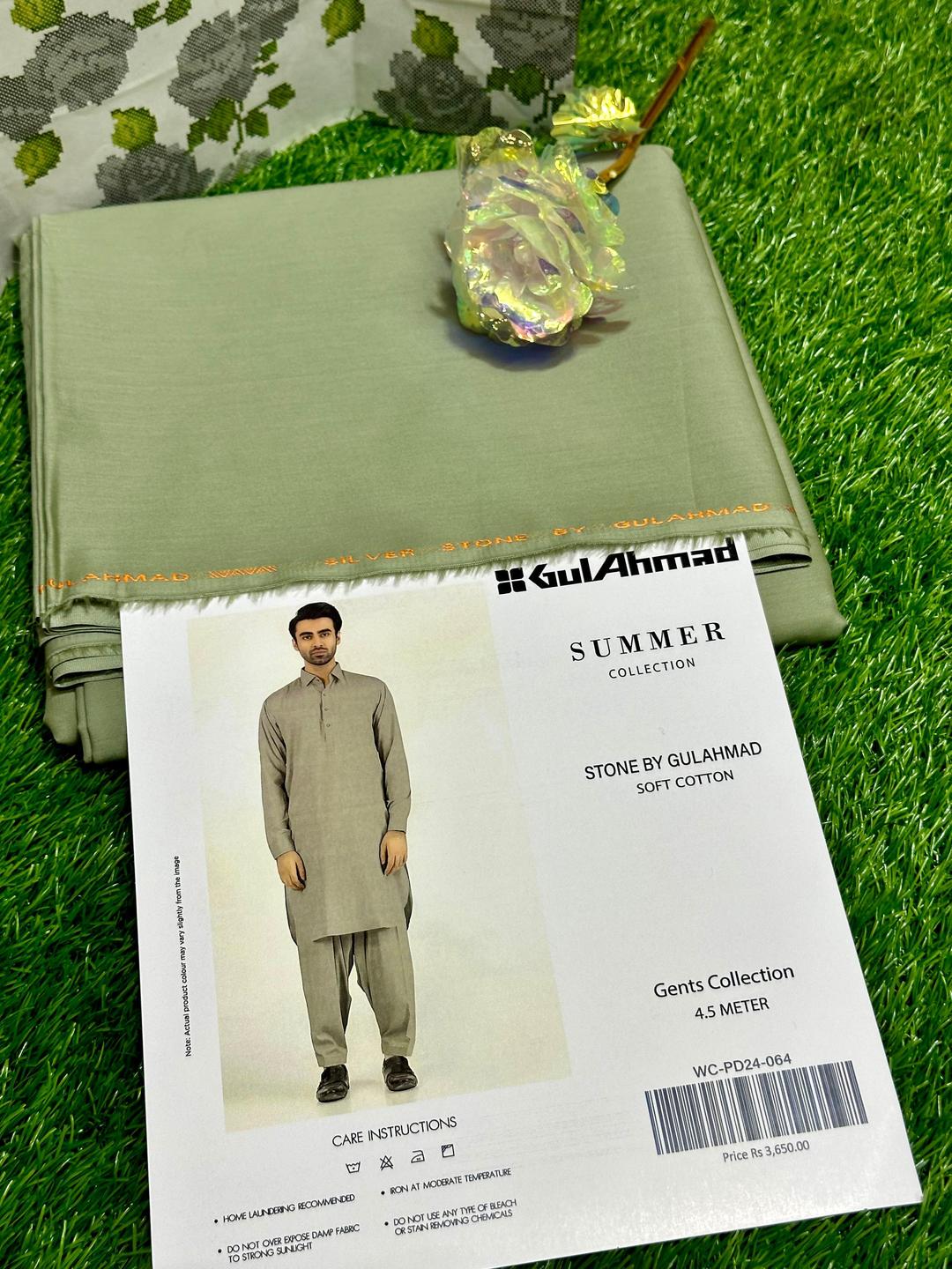 Gul Ahmed Men’s Cotton Suit – Simple & Comfortable Wear