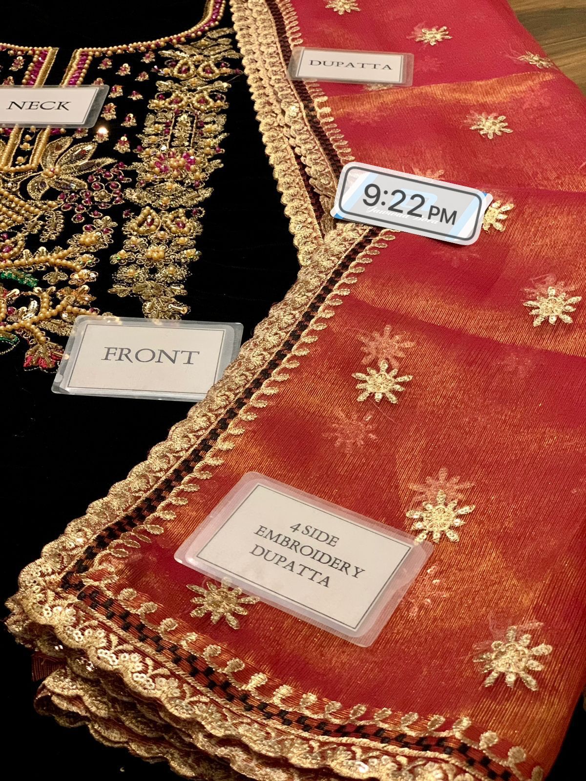Baroque Chantalee Velvet Suit – Luxury Embroidered Party Wear for Women (Code MD 1425)